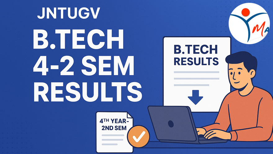 JNTUGV B.Tech 4-2 Sem 2025 Results