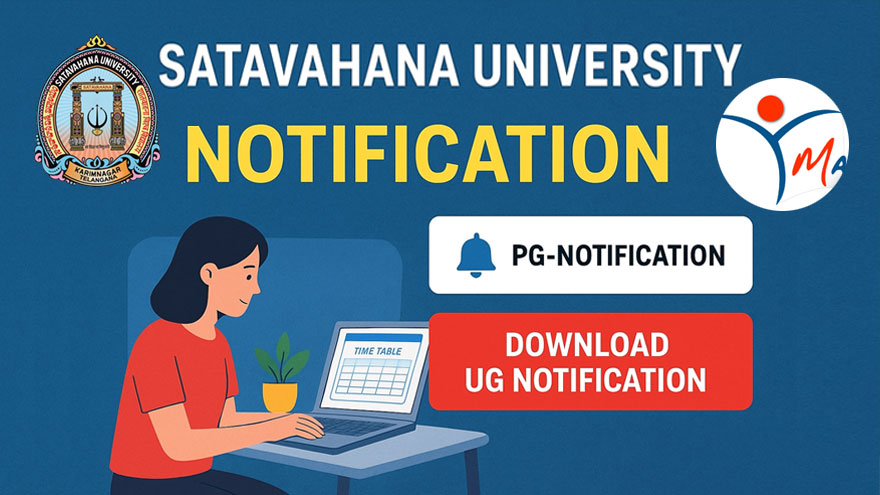Satavahana University Notification 2025